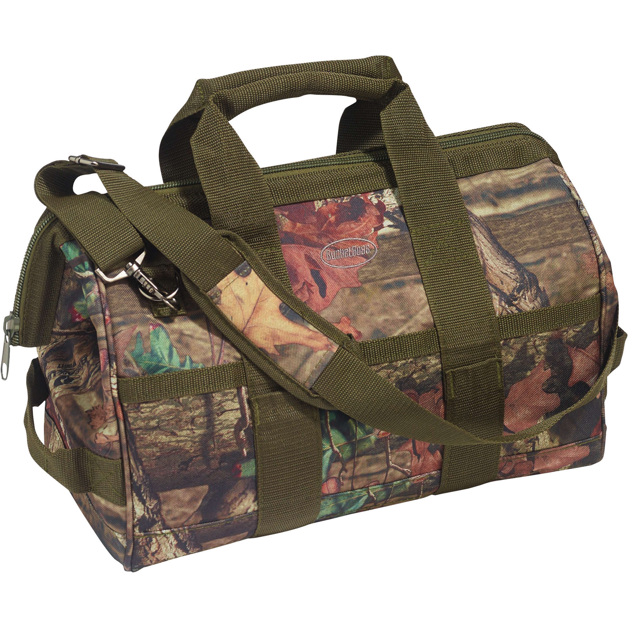 Bucket Boss Camo Gatemouth Tool Bag, 16in.L x 11in.W, Model# 85016